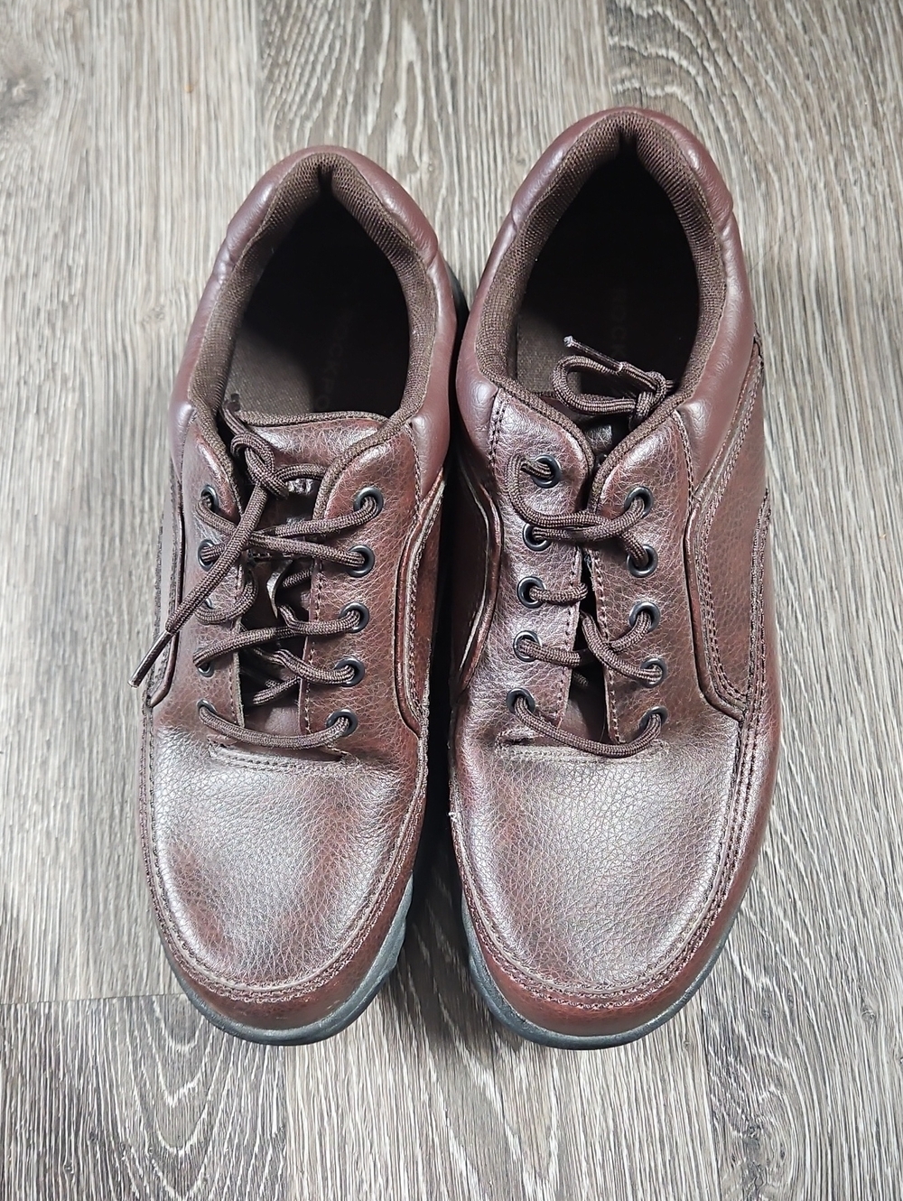 Rockport Men's Brown Leather Lace-Up Oxfords